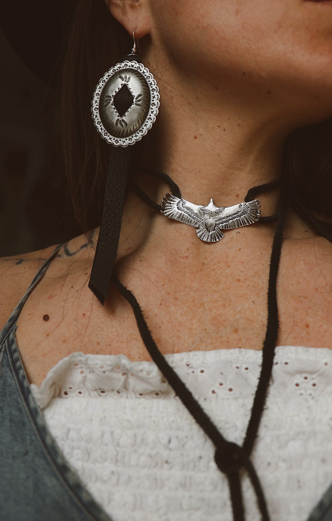 XL Road Tripper Concho Earrings