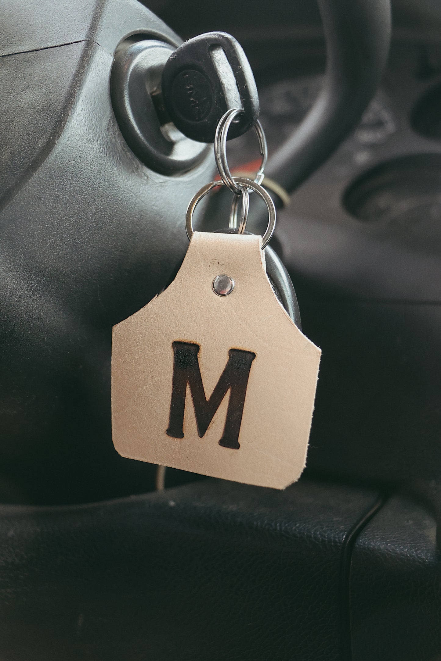 Branded Initial Key Tag