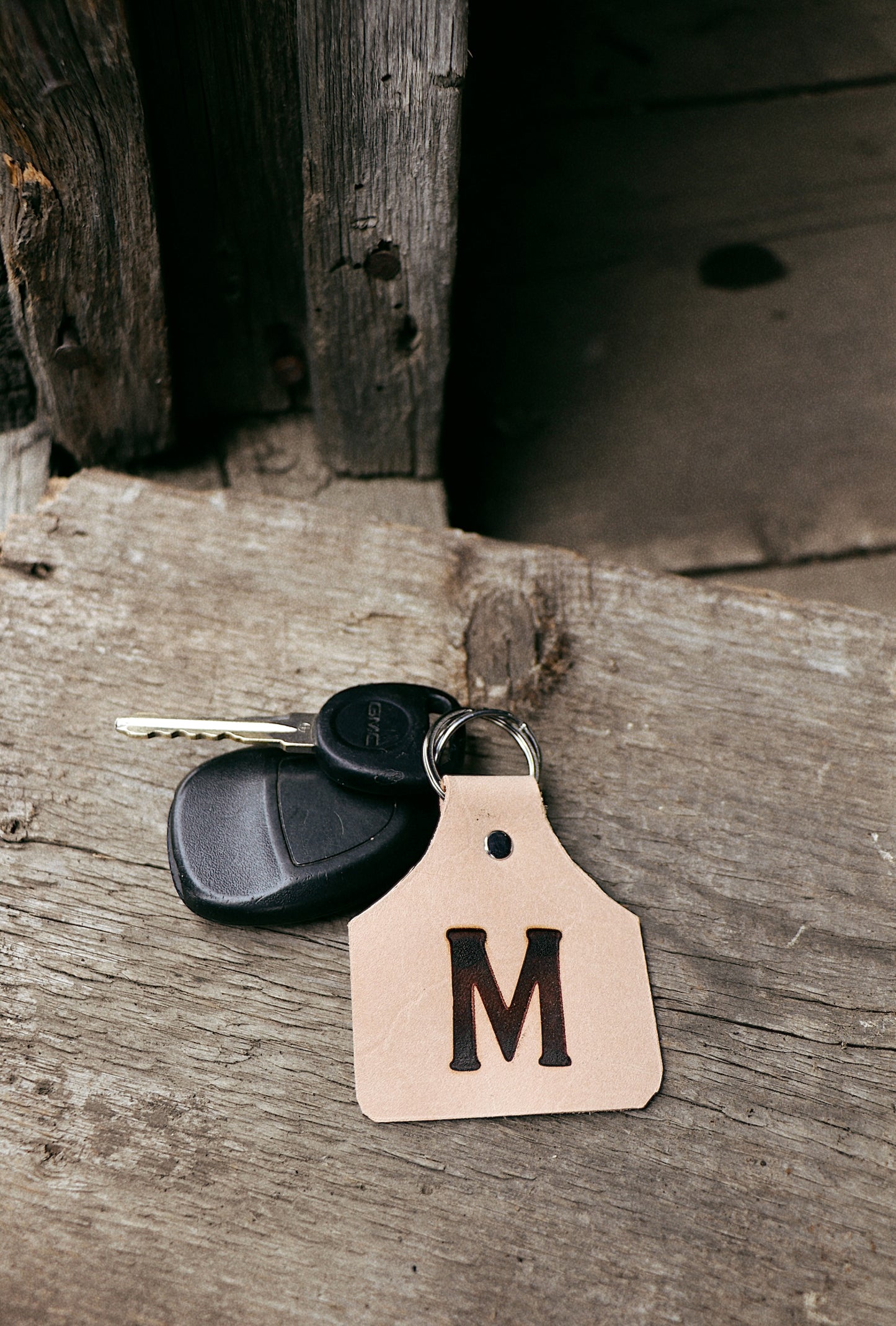 Branded Initial Key Tag