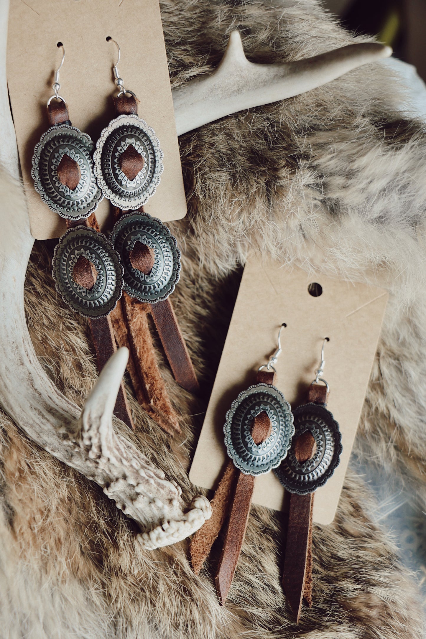 Road Tripper Concho Earrings