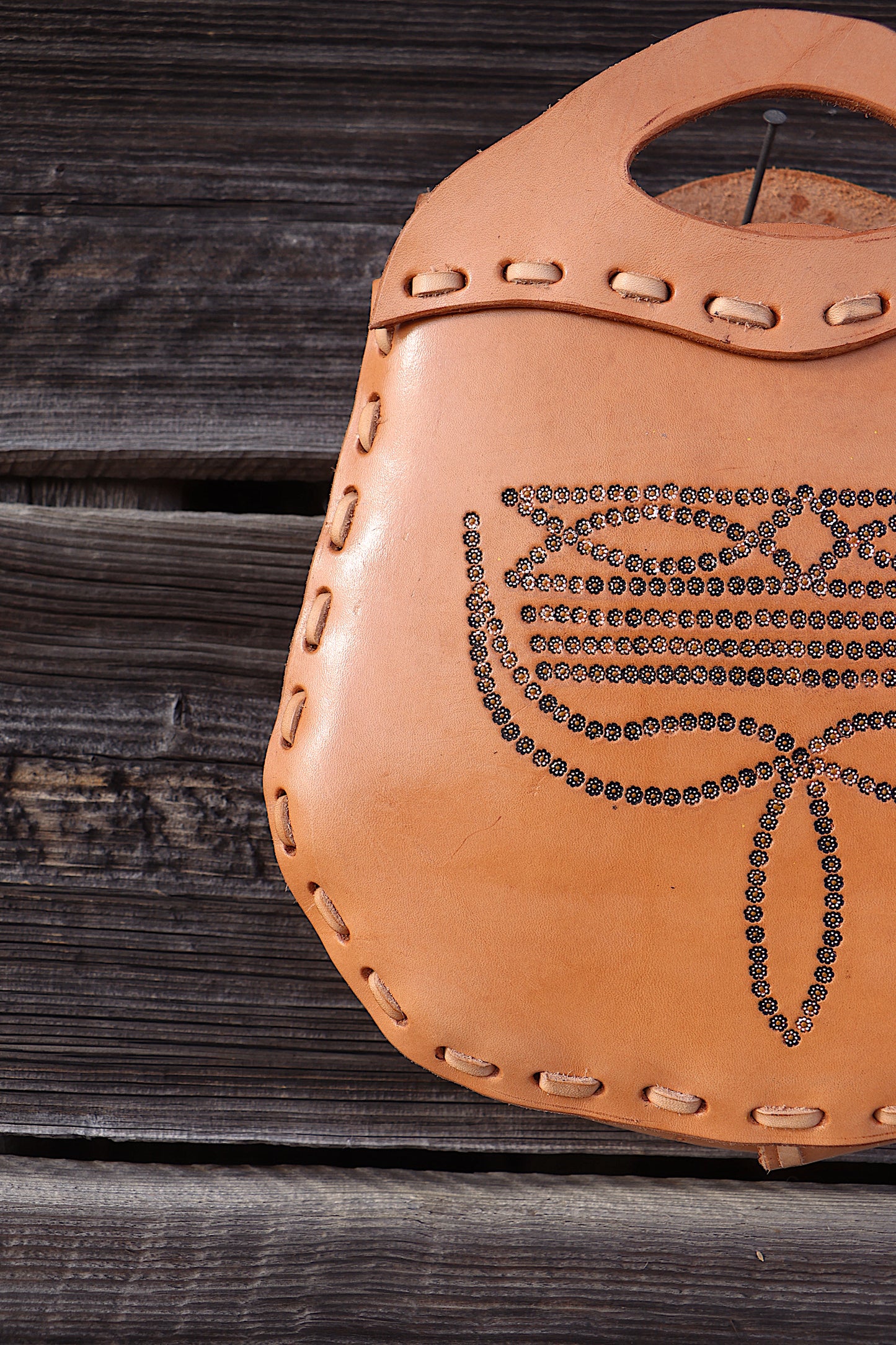 The Western Woodstock Handbag (NATURAL)