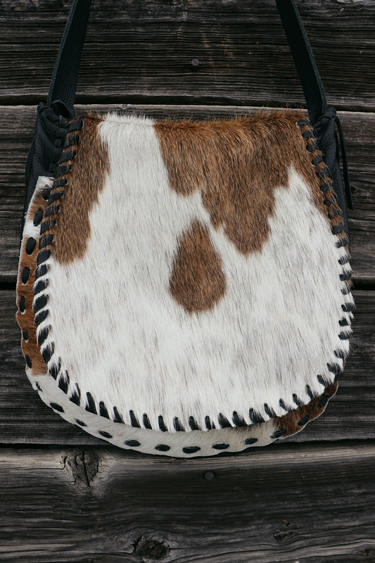 Black Betty Cowhide Crossbody