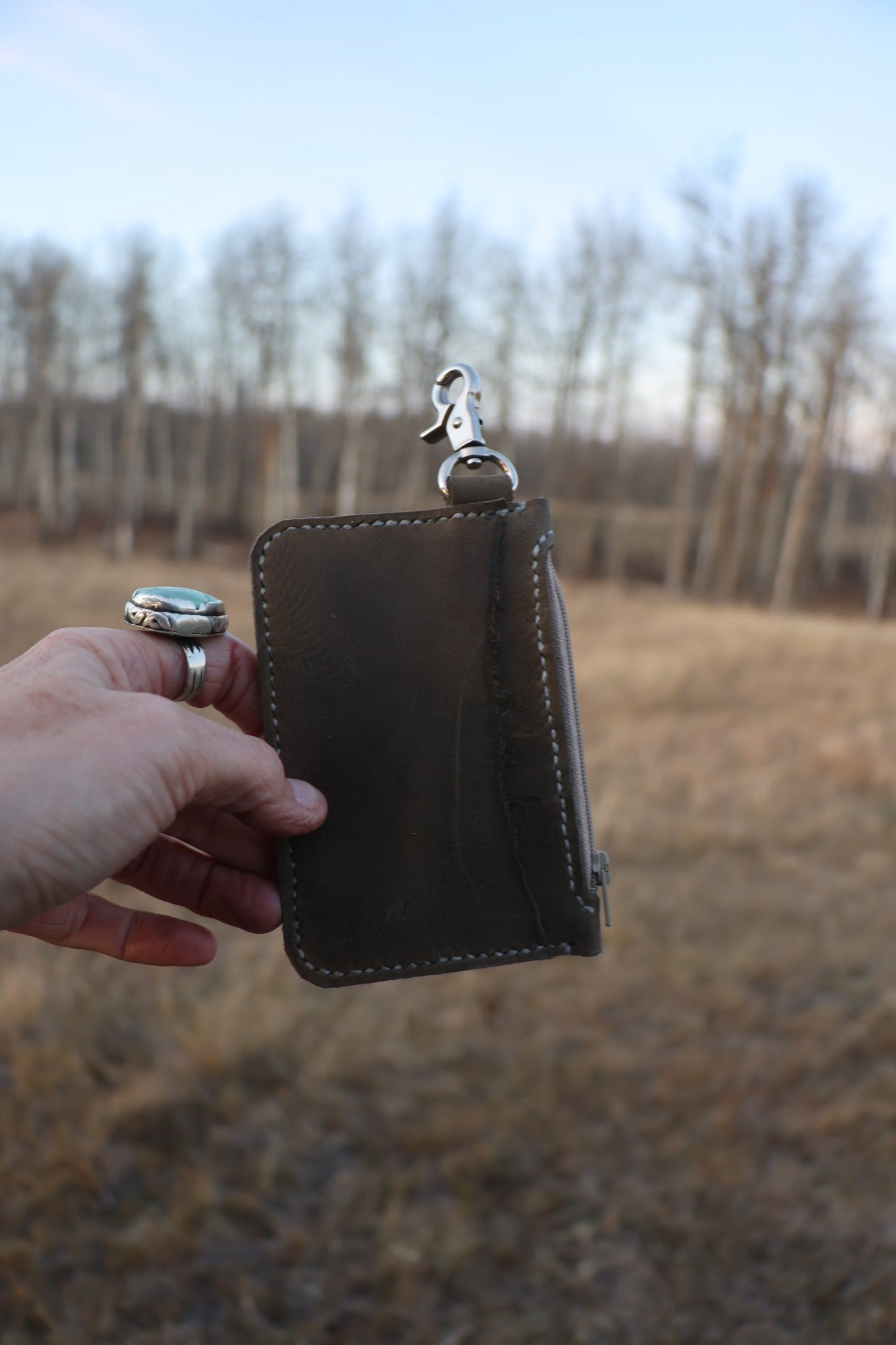 Leather Card + Coin Wallet