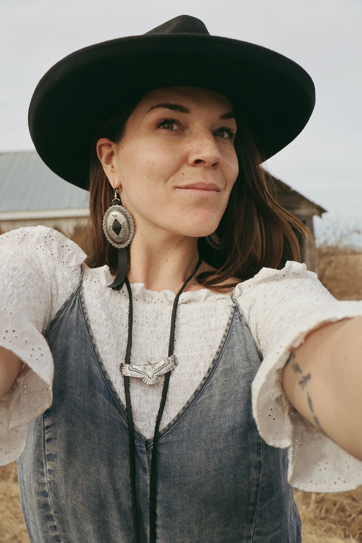 XL Road Tripper Concho Earrings