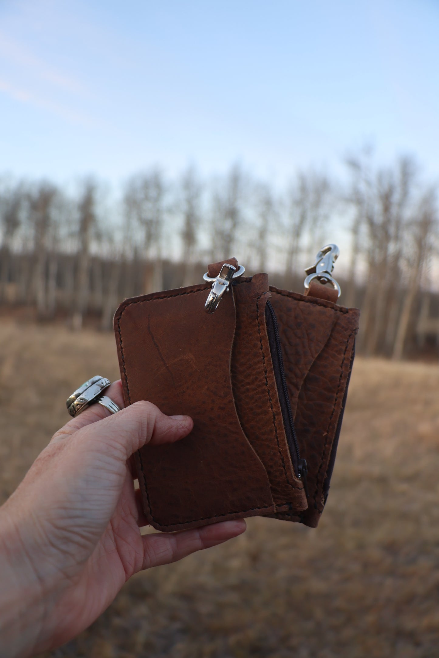 Leather Card + Coin Wallet