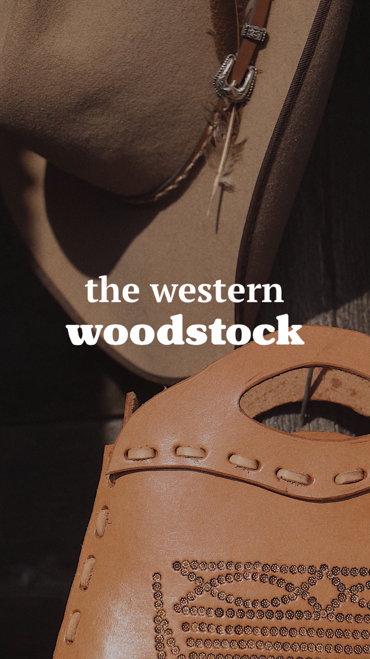 The Western Woodstock Handbag (NATURAL)