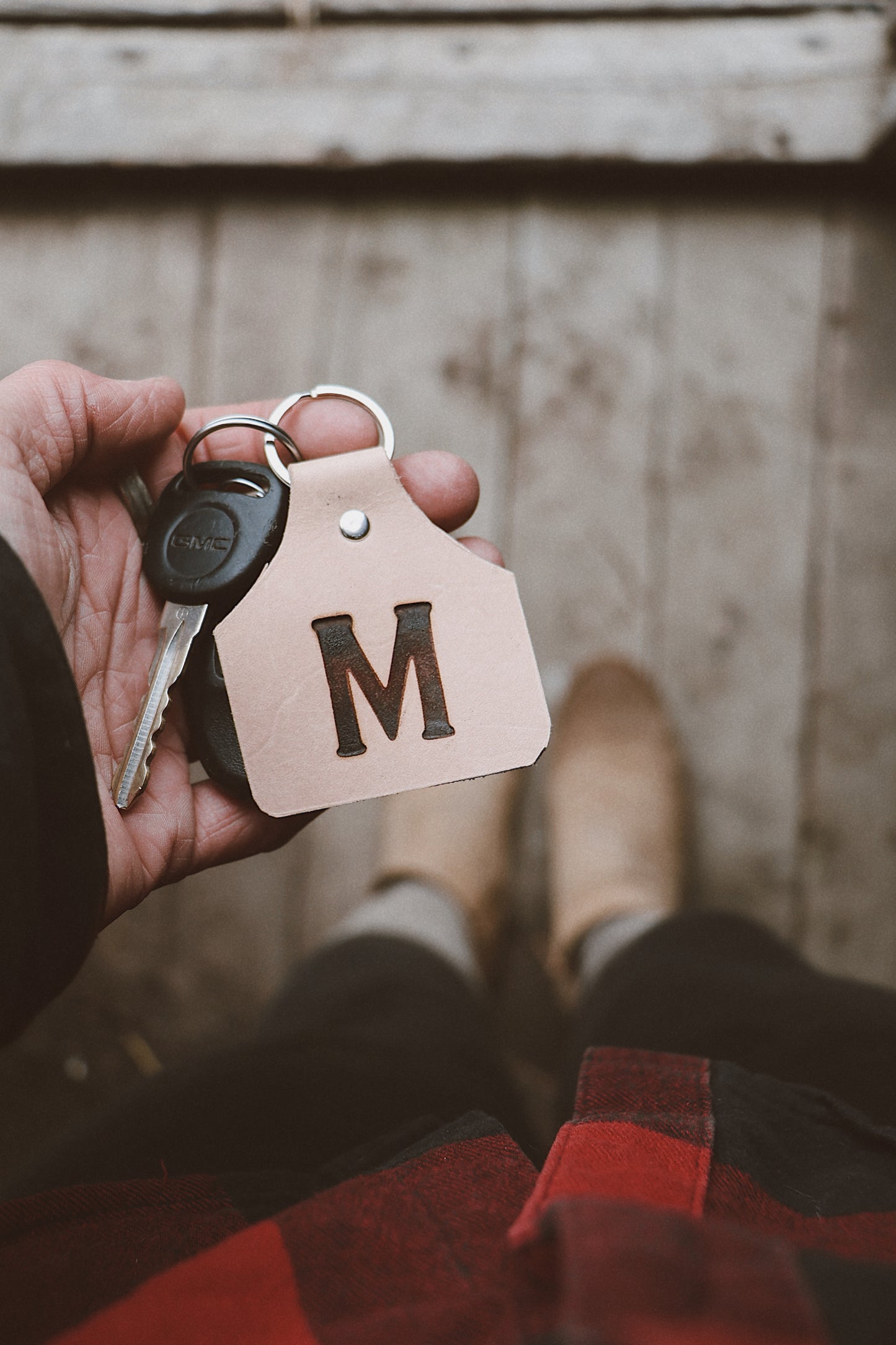 Branded Initial Key Tag